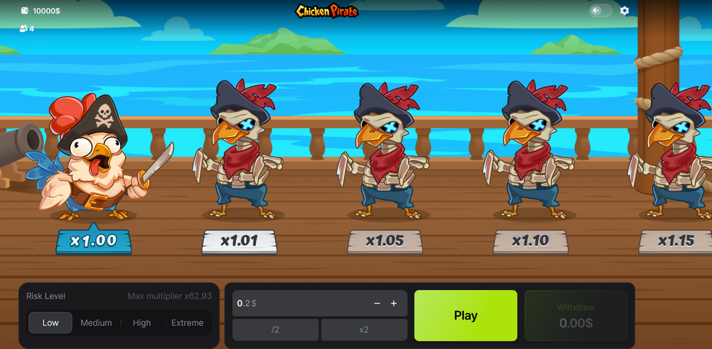 Chicken Pirate Slot Demo - Spil mobilapp